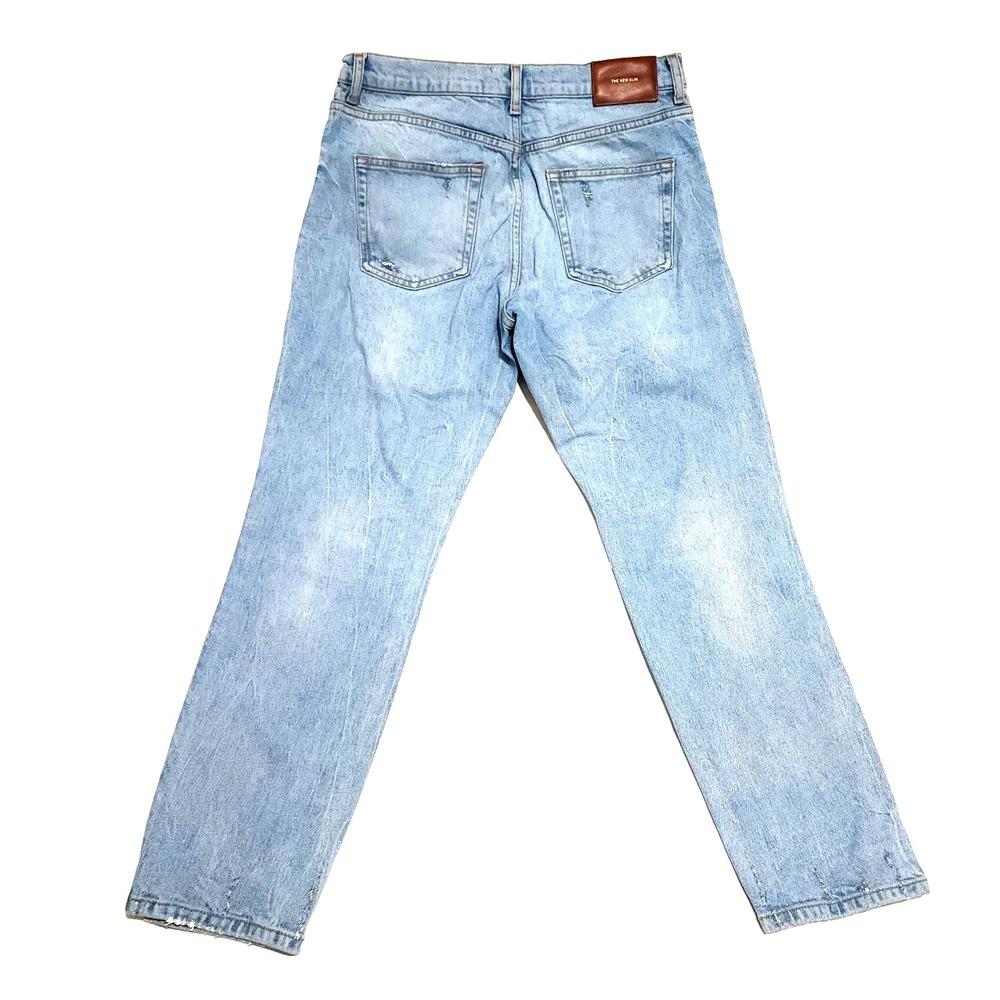Zara Jeans Womens 8 W30 The New Slim Straight Leg Casual Distressed Normcore